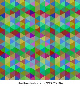 Abstract seamless background of triangles. Vector illustration