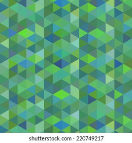 Abstract seamless background of triangles. Vector illustration