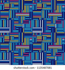 Abstract seamless background. Vector geometric lines pattern. Pattern for textiles and packaging.
