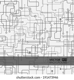 Abstract seamless background. Vector illustration of digital technologies.