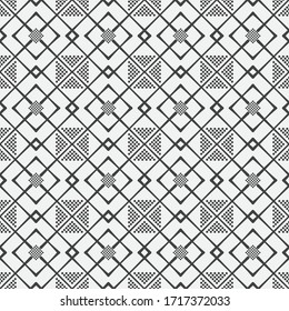 Abstract seamless background vector. Monochrome modern texture in peas. Small and more circles. Graphic design of cover, wallpaper, poster, packaging.