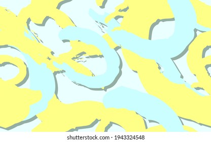 Abstract seamless background. Vector pattern in light yellow and blue