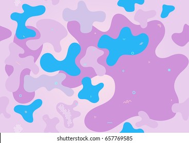 abstract seamless background with violet color splashes and tiny geometric details