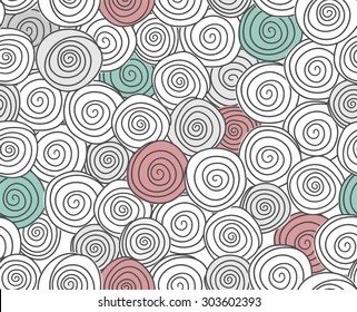 Abstract seamless background, wallpaper with multi-colored spiral.