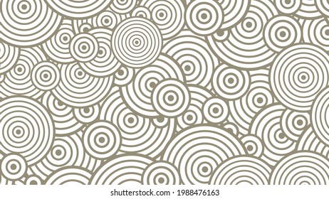 Abstract seamless background, wallpaper with spiral and circle shape. vector illustration
