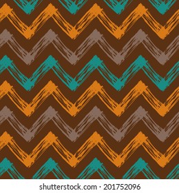 abstract seamless background with zigzag colorful lines