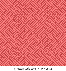 Abstract seamless background,maze with falling shadow