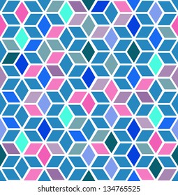 abstract seamless backgroynd. 3d cubes