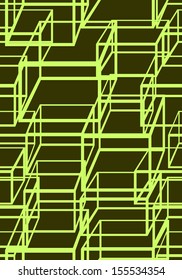 abstract seamless backgroynd. 3d cubes
