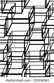 abstract seamless backgroynd. 3d cubes