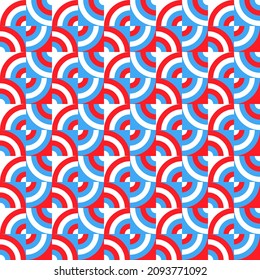 Abstract seamless bauhaus pattern. Geometry shape.