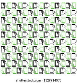 Abstract seamless beer patern