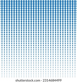 abstract seamless big to small blue square gradient halftone pattern.