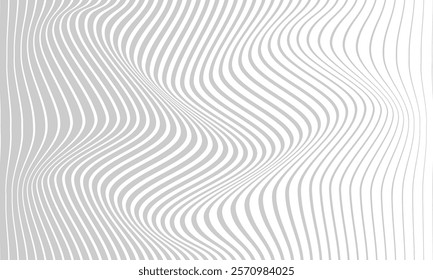 abstract seamless big to small grey thin line wave pattern suitable for background.