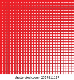 patrón de semitono abstracto sin fisuras entre grande y rojo pequeño.