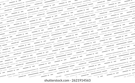 Patrón diagonal Abstractas de líneas de guion negras sin costuras sobre fondo blanco. Patrón sin fisuras de líneas diagonales y puntos. Antecedentes Abstractas. Ilustración vectorial. Buena calidad. Buen diseño. 

