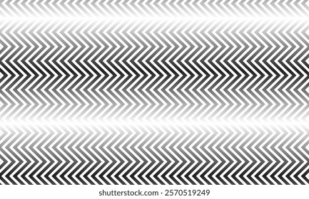 abstract seamless black white gradient vertical zigzag pattern art suitable for background.