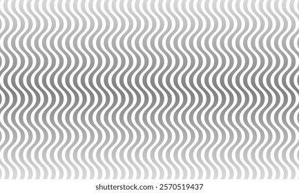 abstract seamless black white gradient vertical wavy pattern art suitable for background.