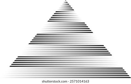 abstract seamless black white gradient triangle line pattern design suitable for background.