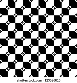 Abstract seamless black and white pattern background