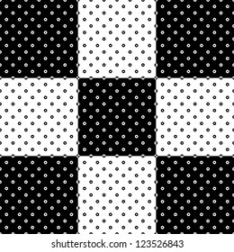 Abstract seamless black and white pattern background