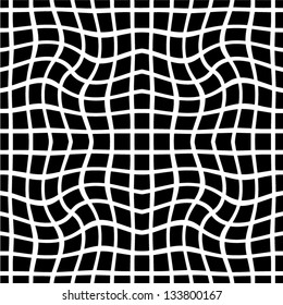 Padrão preto e branco sem emenda abstrato - ilustração vetorial