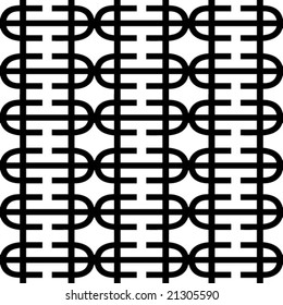 Resumen de un patrón blanco y negro sin fisuras - ilustración vectorial