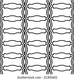 Resumen de un patrón blanco y negro sin fisuras - ilustración vectorial