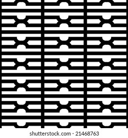 Resumen de un patrón blanco y negro sin fisuras - ilustración vectorial