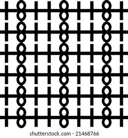 Abstract seamless black and white pattern - vector illustration