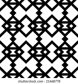 Resumen de un patrón blanco y negro sin fisuras - ilustración vectorial
