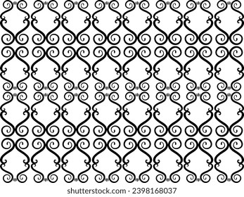 abstract seamless black and white pattern