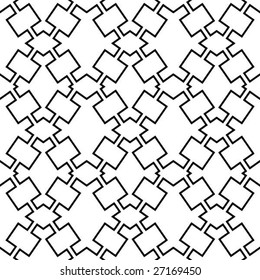 Resumen de un patrón blanco y negro sin fisuras - ilustración vectorial