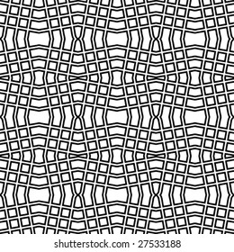 Abstract seamless black and white pattern - vector illustration