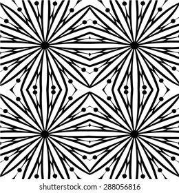 Resumen de un patrón blanco y negro sin fisuras - ilustración vectorial 
