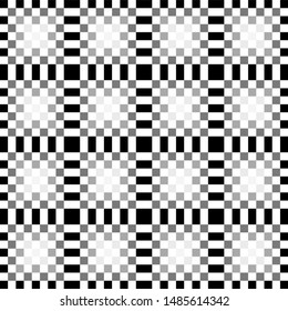 abstract seamless black and white shape background vector