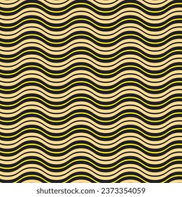 patrón abstracto de línea amarilla negra sin costuras.