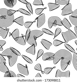 Abstract seamless black-and-white background for your design