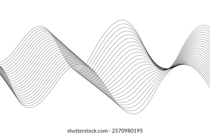 abstract seamless blend wavy line design suitable for background.