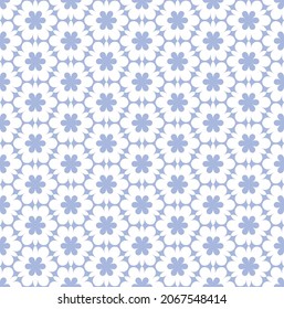 Resumen de un patrón floral azul y textura impecables. Arte vectorial.