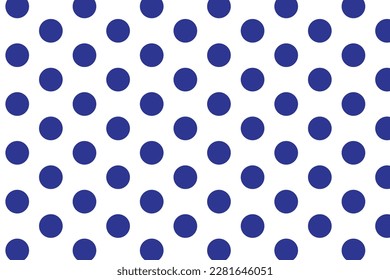 abstract seamless blue polka dot pattern vector design.