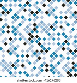 Abstract seamless blue  tiles background