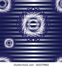 abstract seamless braided circles