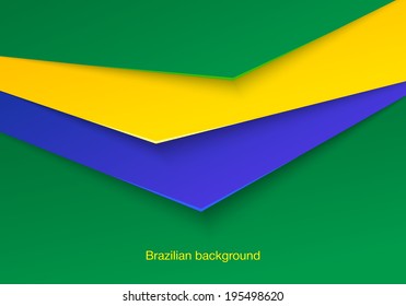  Abstract seamless brazilian background. Vector illustrator.