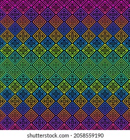 abstract seamless bright geometric pattern