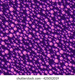 Abstract  seamless bright  pattern with colorful  bubbles. Fantasy geometric background with bright shapes.  Hipster pink and purple background. Vector illustration for  design.