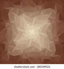 Abstract seamless brown polygonal background