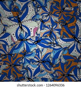 Abstract seamless butterfly pattern for girls, boys, clothes, wallpaper. Funny butterfly pattern for textile and fabric. Fashion style. Creative vector background with butterfly, wings, neon color.