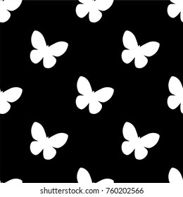 Abstract seamless butterfly pattern for girls or boys. Creative vector background with butterfly, wing. Funny wallpaper for textile and fabric. Fashion butterfly pattern style. Coloring monochrome