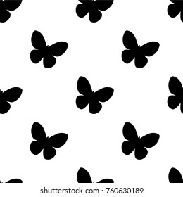 Abstract seamless butterfly pattern for girls or boys. Creative vector background with butterfly, wing. Funny wallpaper for textile and fabric. Fashion butterfly pattern style. Coloring monochrome